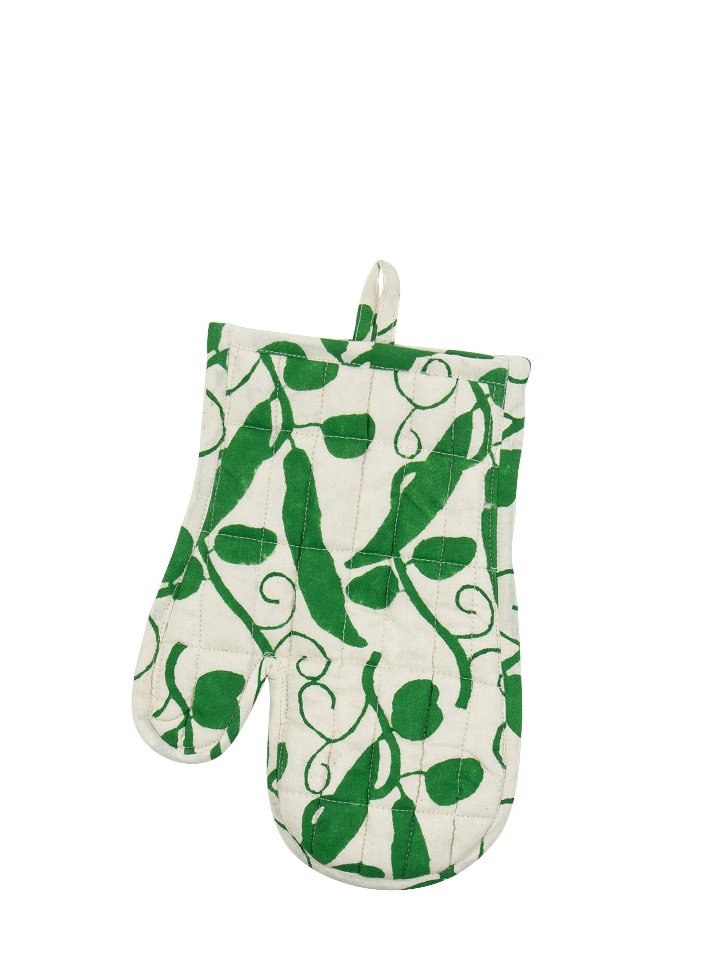 Peas oven glove, green
