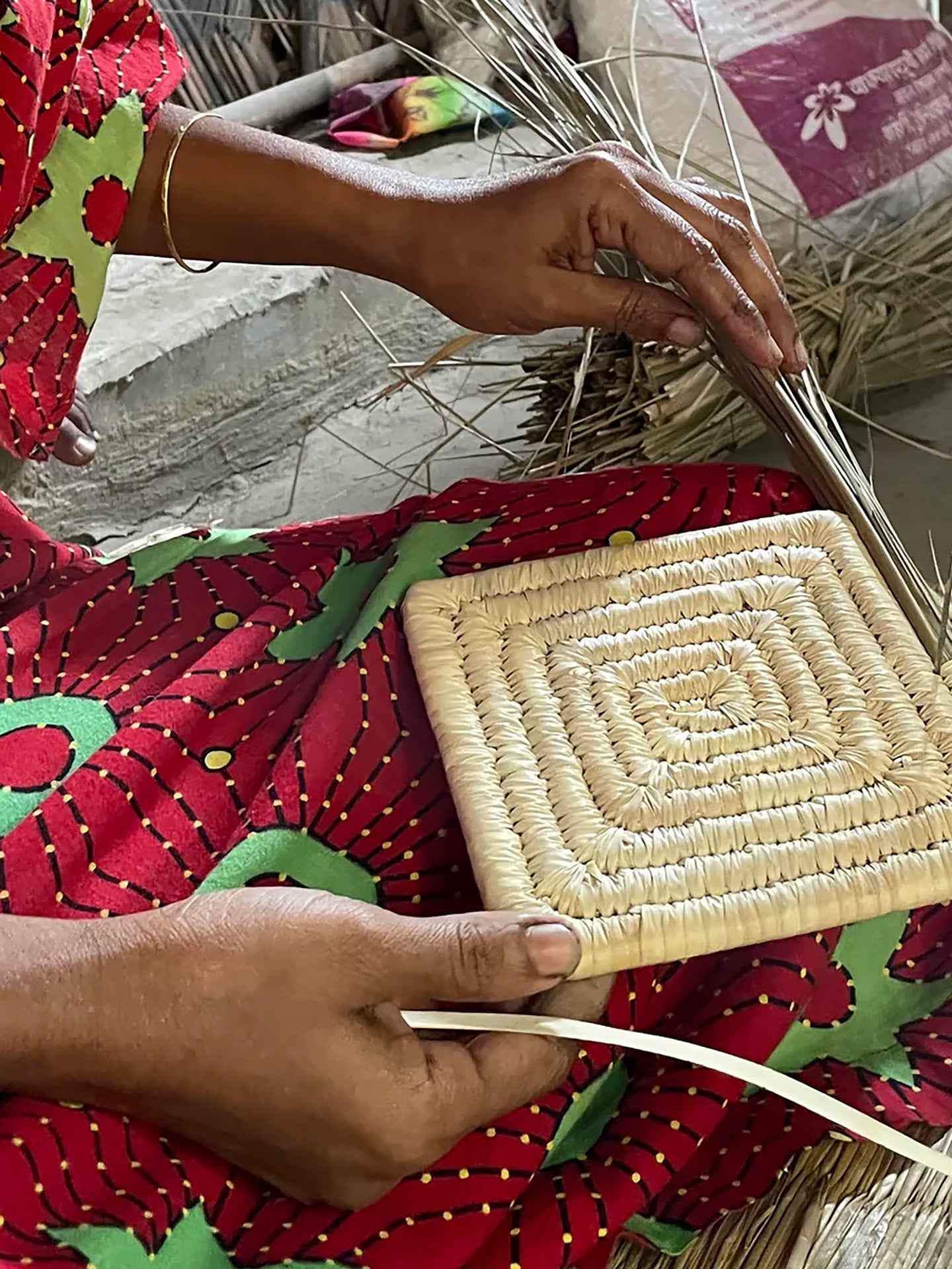 Palm Omar basket, rectangle (S)