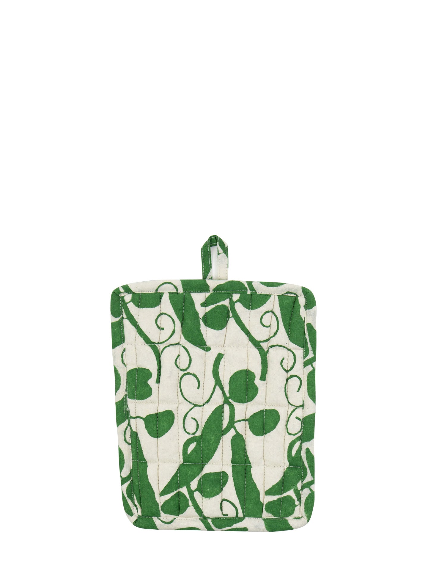 Peas pot holder, green