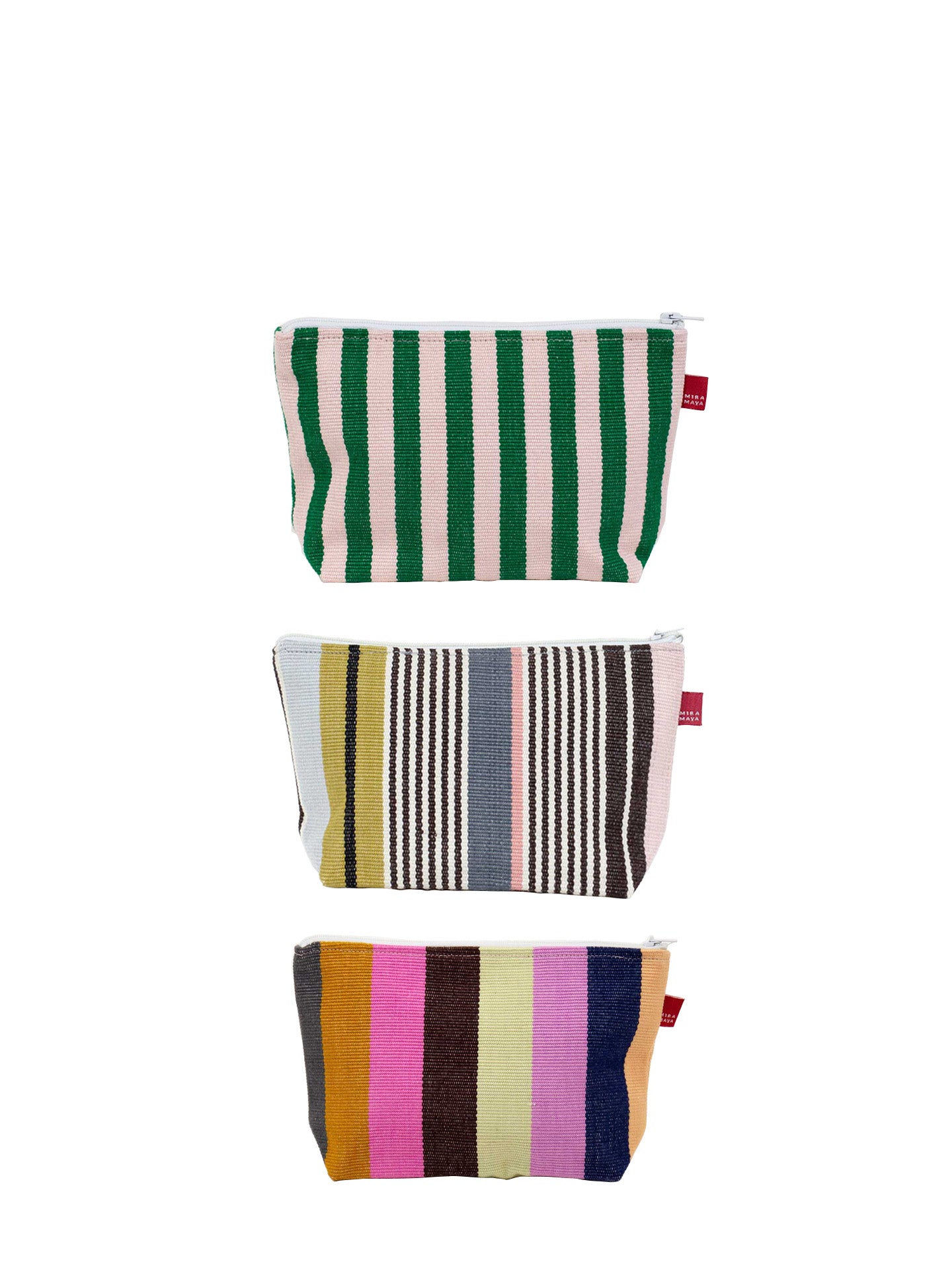 Josefin small toiletry bag, green / light pink