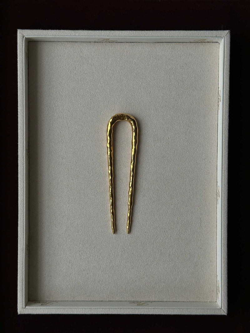 Vega french hair pin, silver or golden