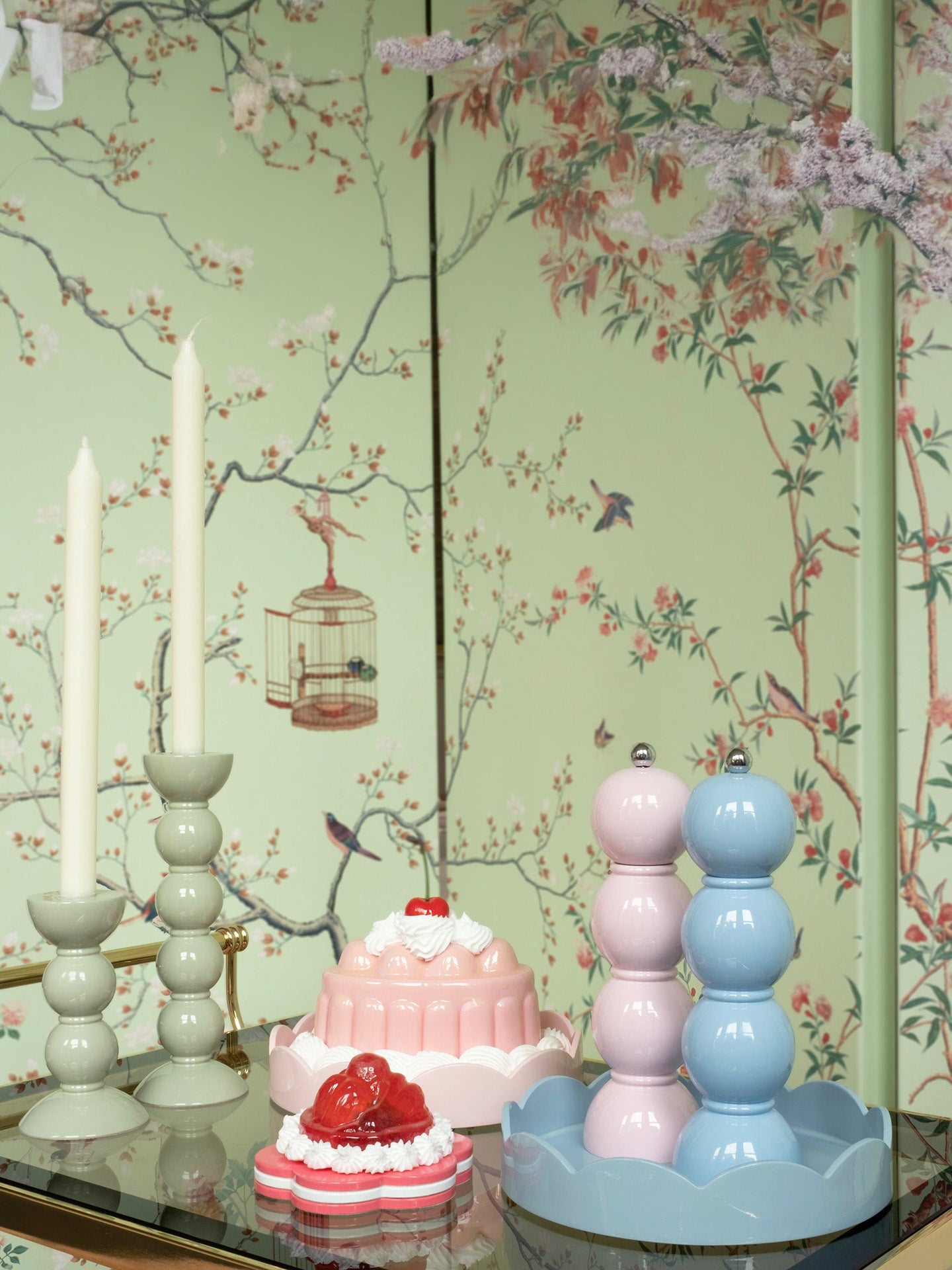 Pink Bobbin Salt&Pepper Mill (24cm)