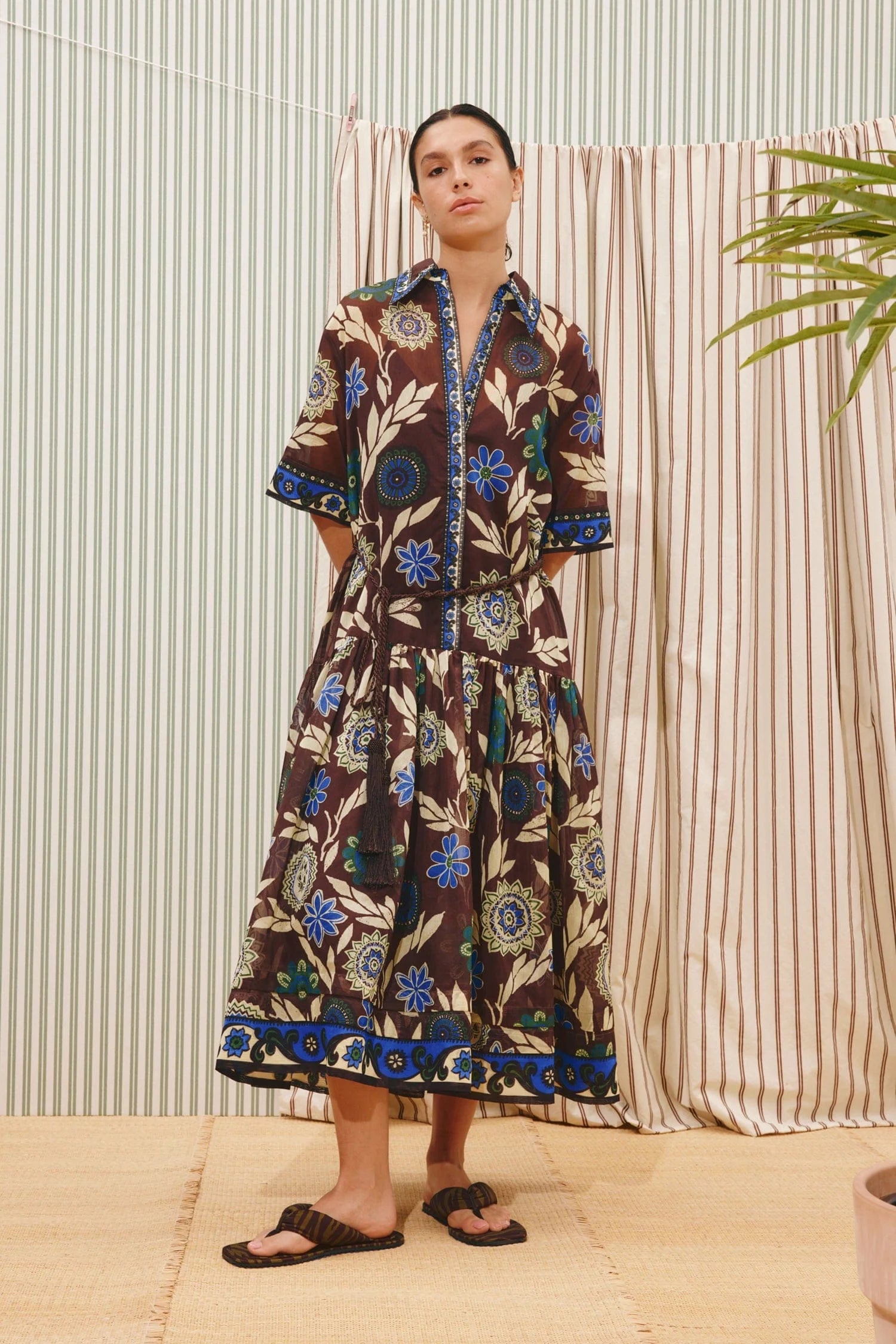 Jasper shirt dress, chocolate