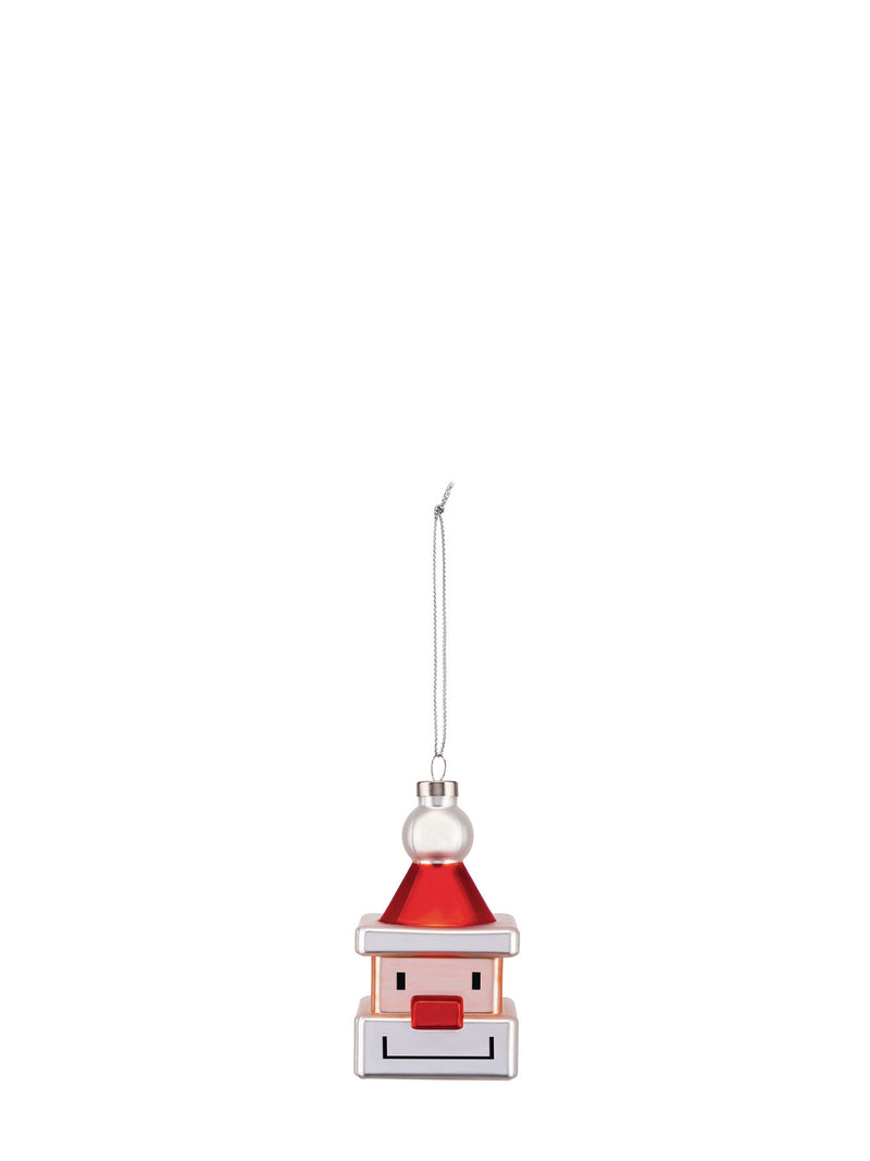 Santa cube Christmas ornament