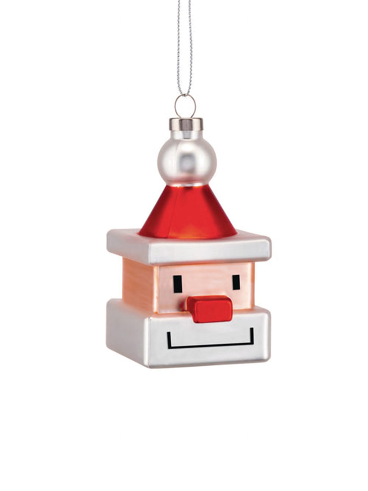 Santa cube Christmas ornament