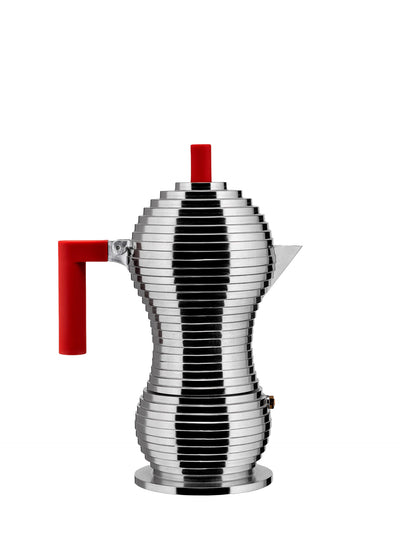 Red Pulcina espresso coffee maker, S or L