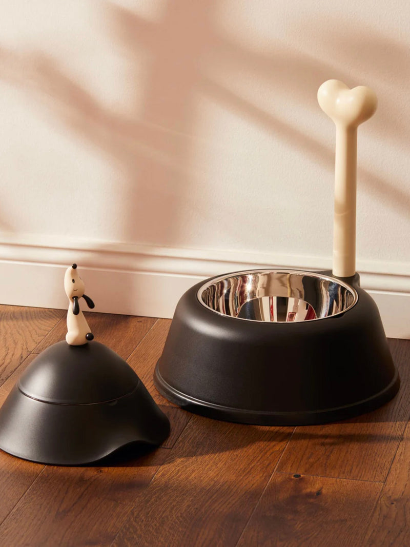 Lupita dog bowl (1,5 l), black or red orange
