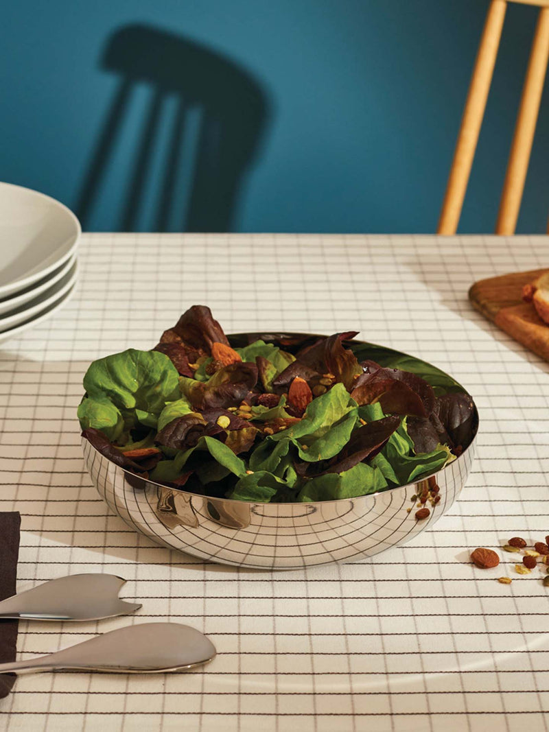 JM15 salad bowl, mirror polished steel