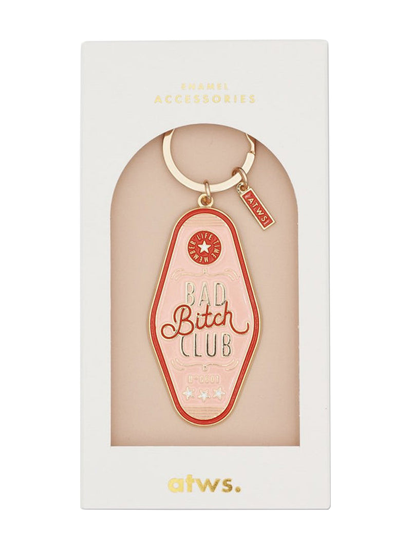 Bad bitch club keychain