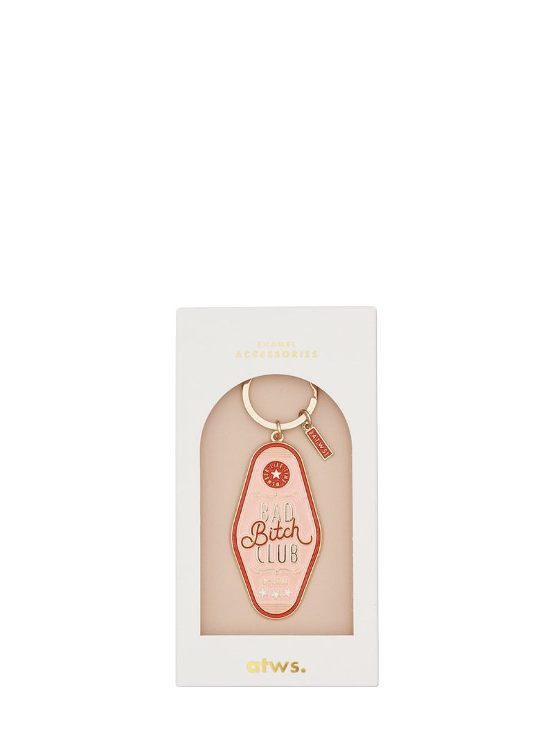 Bad bitch club keychain