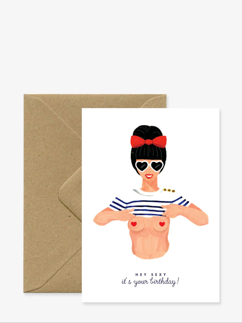Sexy happy birthday card