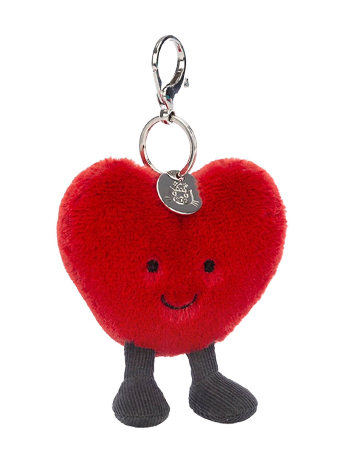 Amuseable Heart Bag Charm, red