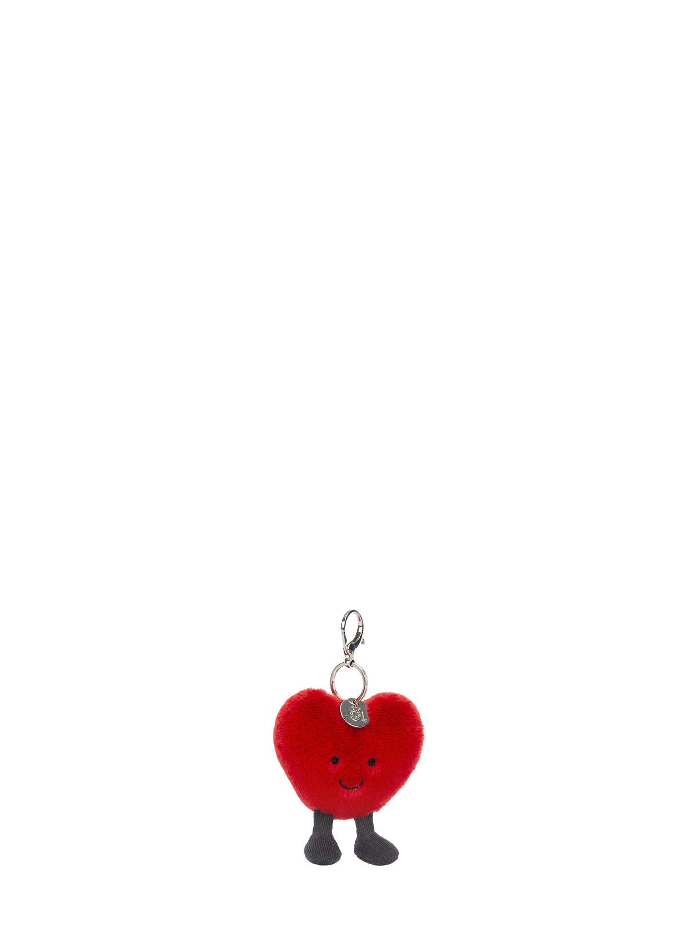 Amuseable Heart Bag Charm, red