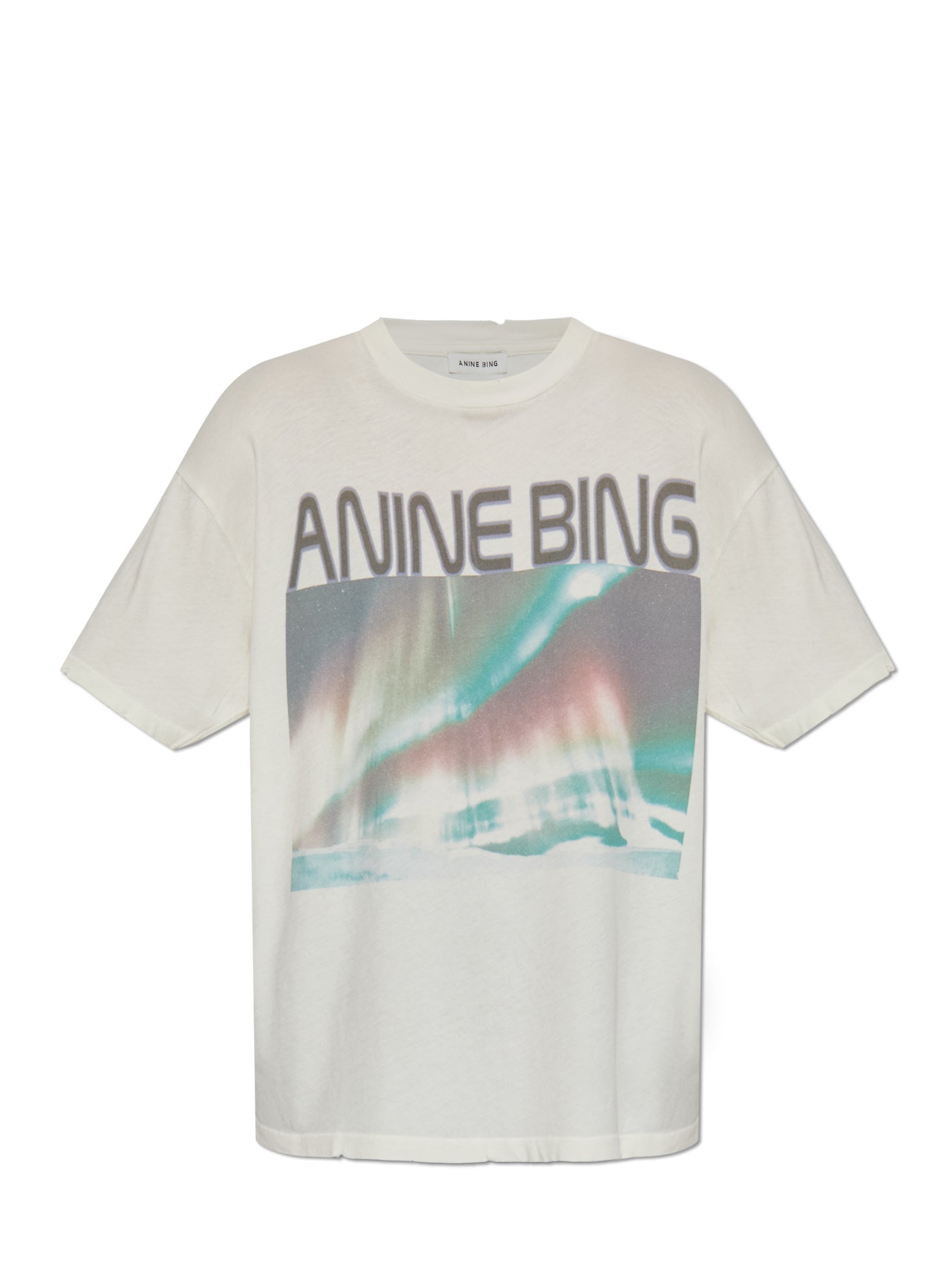 Cade Northern lights t-shirt, off-white