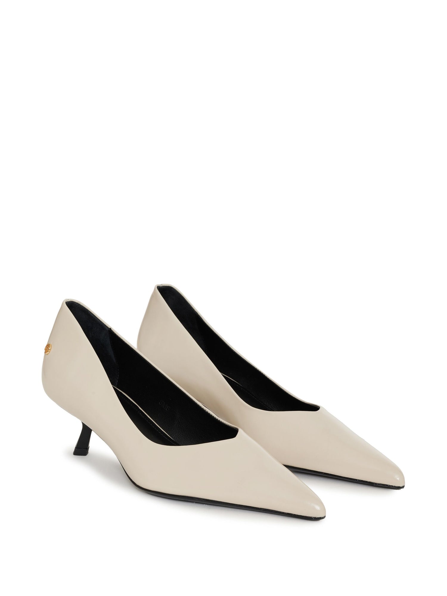 Hilda pumps, high-shine bone
