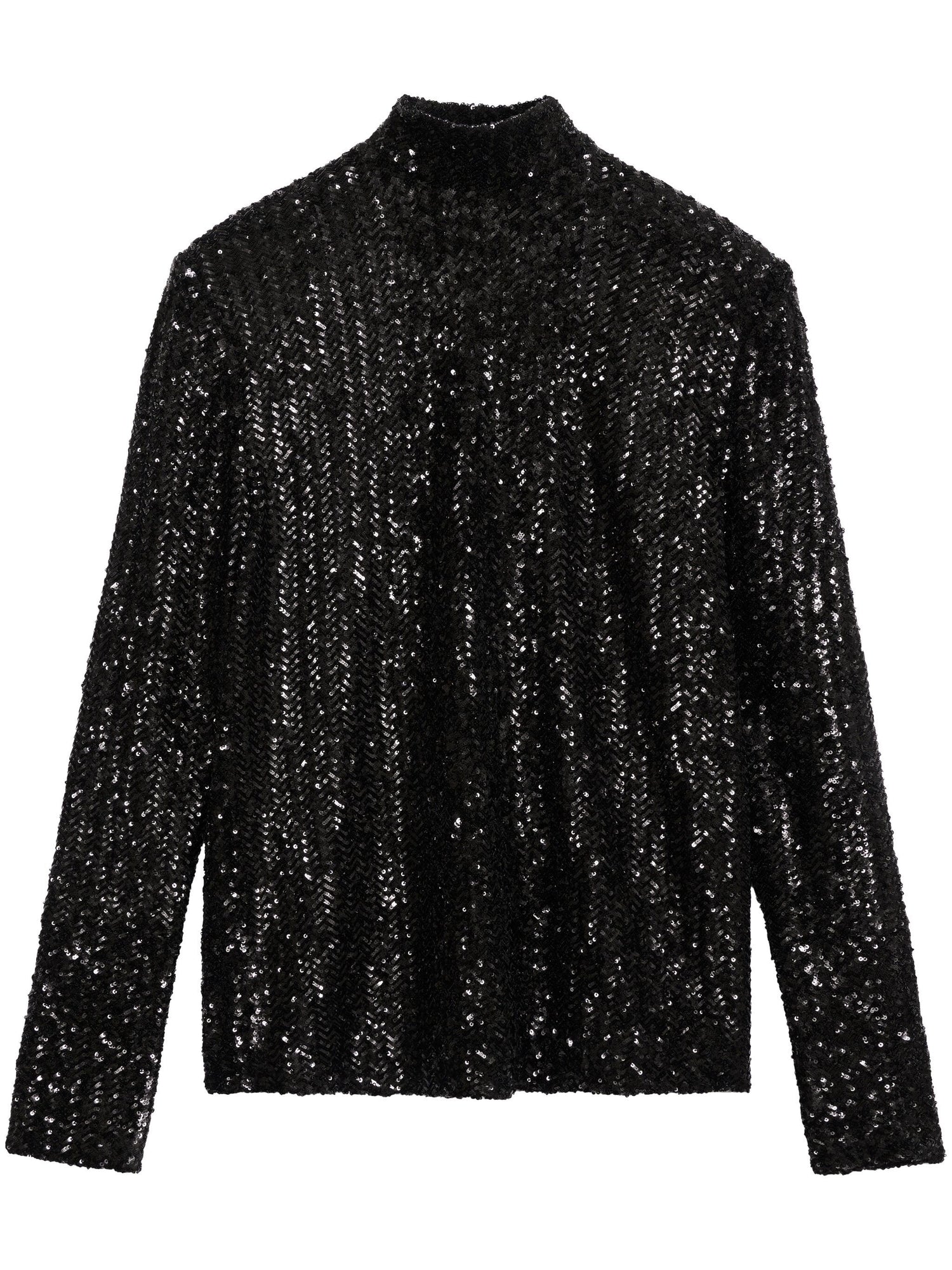 Josephine sequin top, black