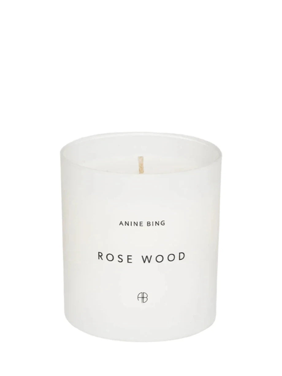 Rose wood candle