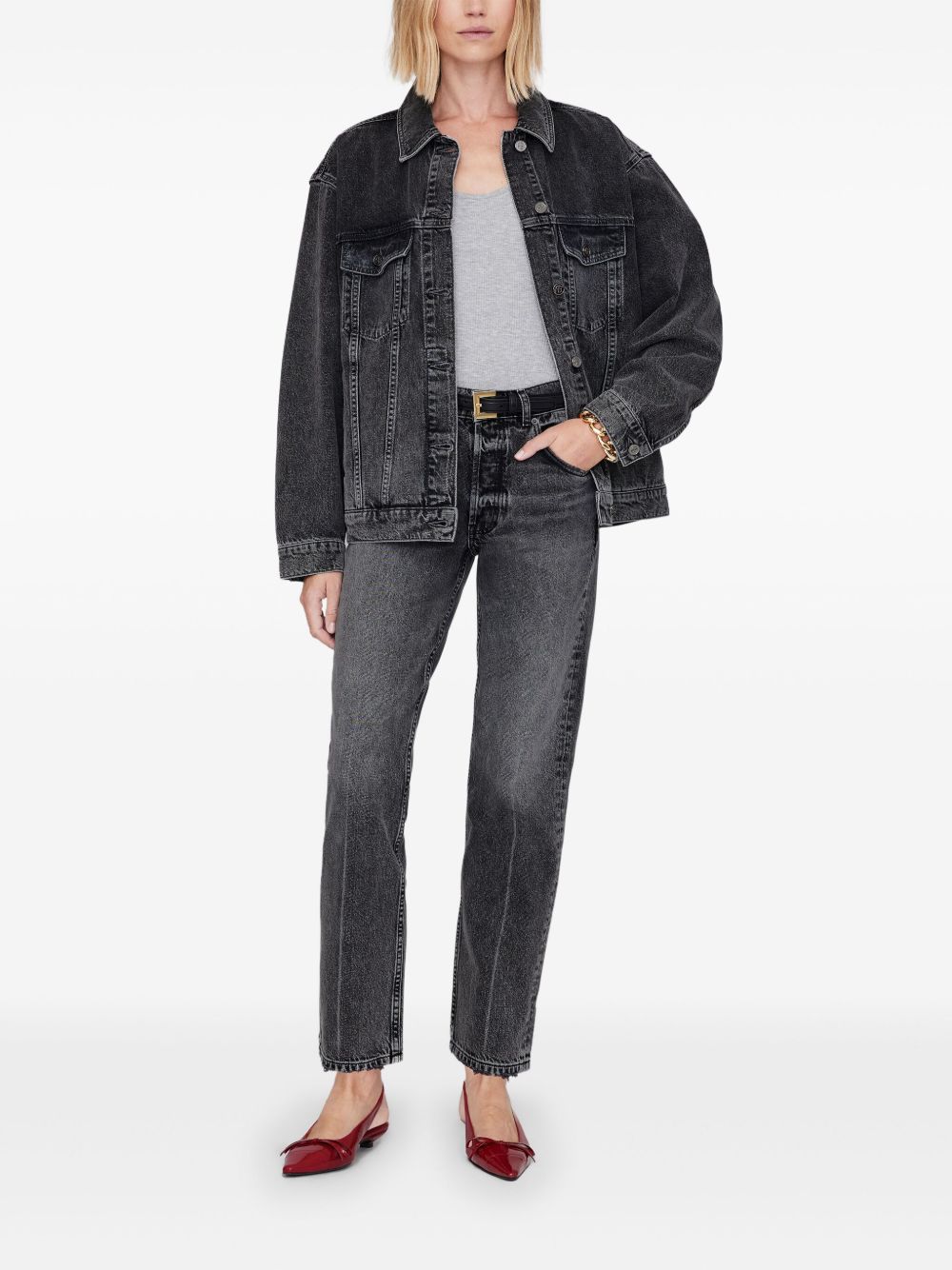 Zoey slingback heels, red crinkled patent