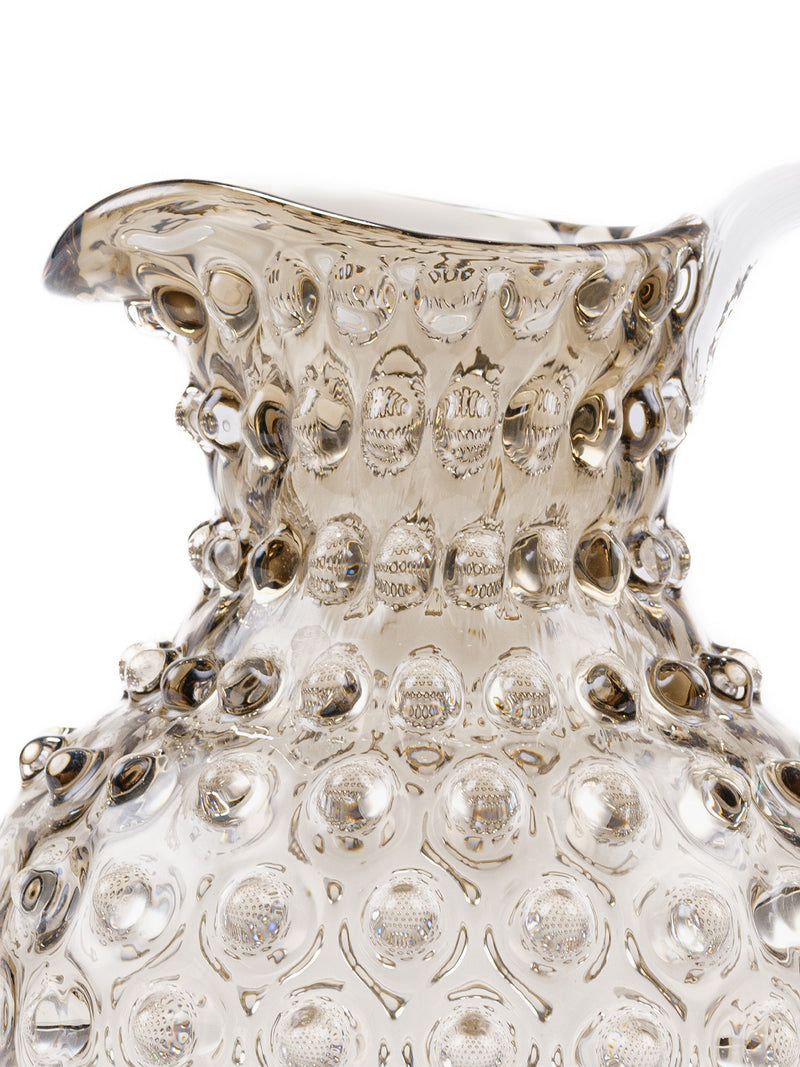 Small Paris hobnail jug 1 L, cashmere brown