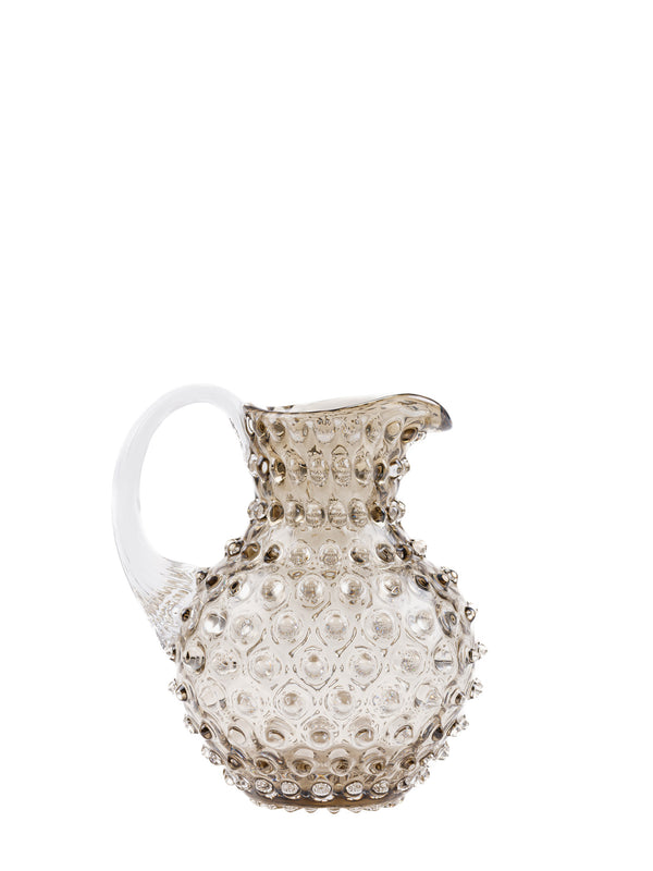 Small Paris hobnail jug 1 L, cashmere brown