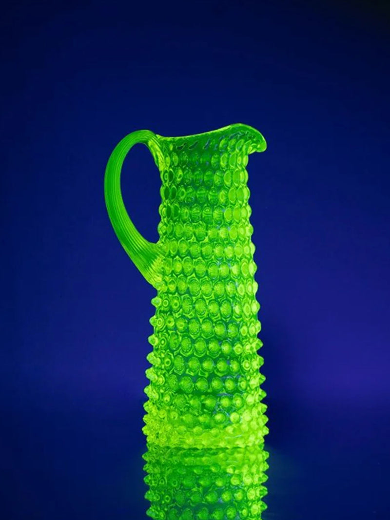Eiffel Hobnail jug (1L), neon citrine yellow