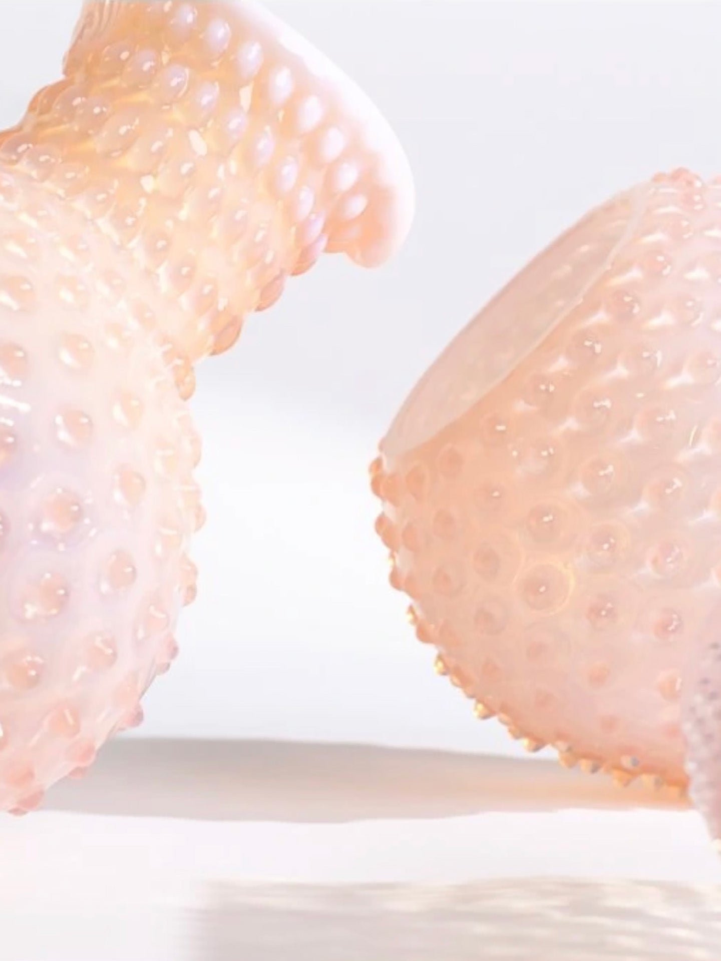 Opaline Paris hobnail jug (2 L), soft rose