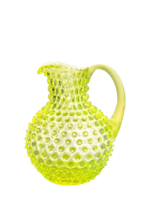 Paris hobnail jug 2L, neon citrine yellow