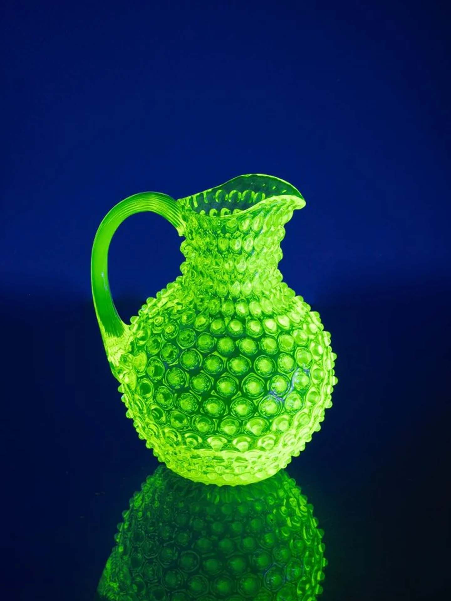 Paris hobnail jug 2L, neon citrine yellow
