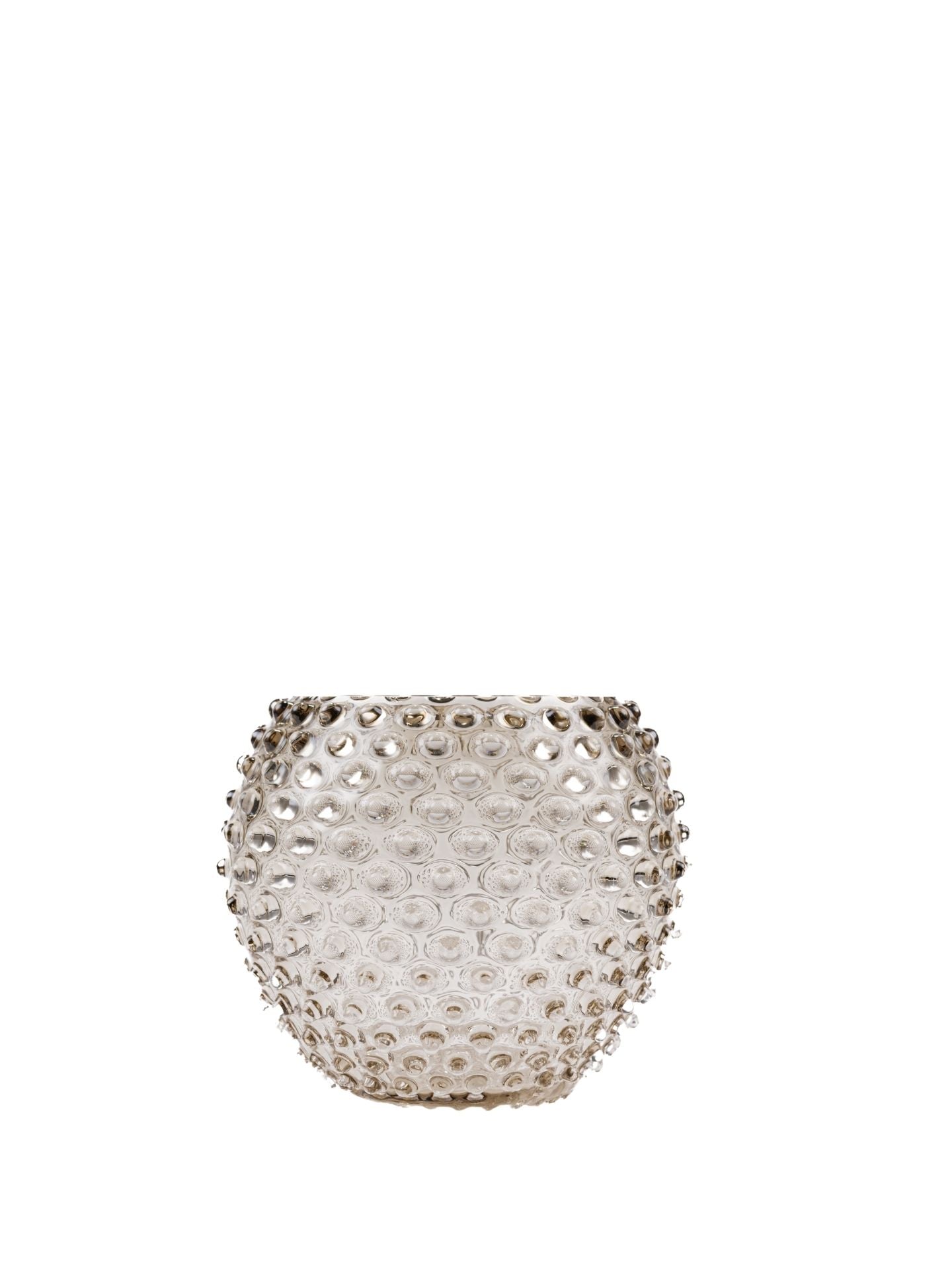Small Globe hobnail vase, cashmere grey (18cm)