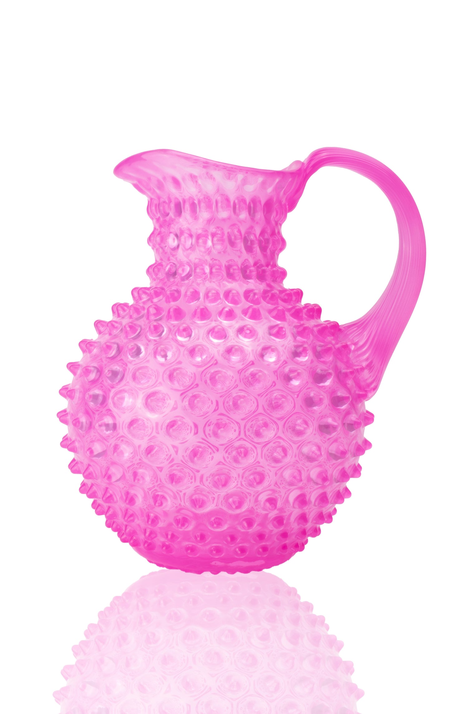 Alice's Paris hobnail jug 2 L, Bright pink