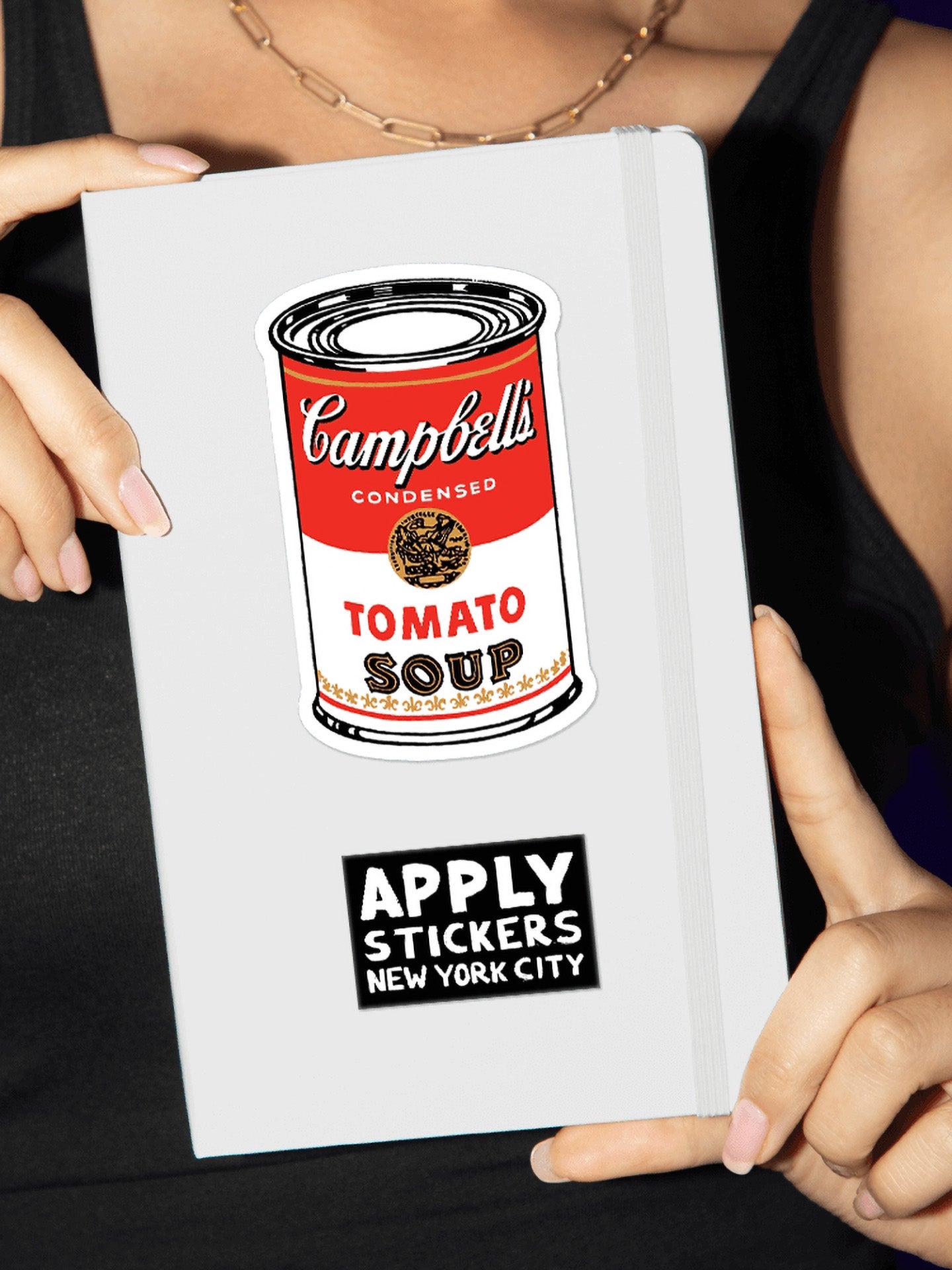 Large Campbell’s Soup Can by Andy Warhol die cut sticker