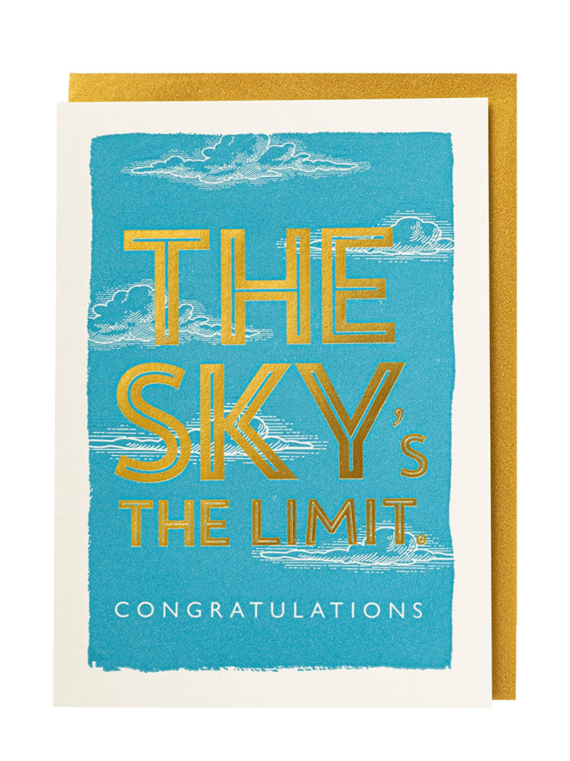 Sky’s The Limit large graduation card