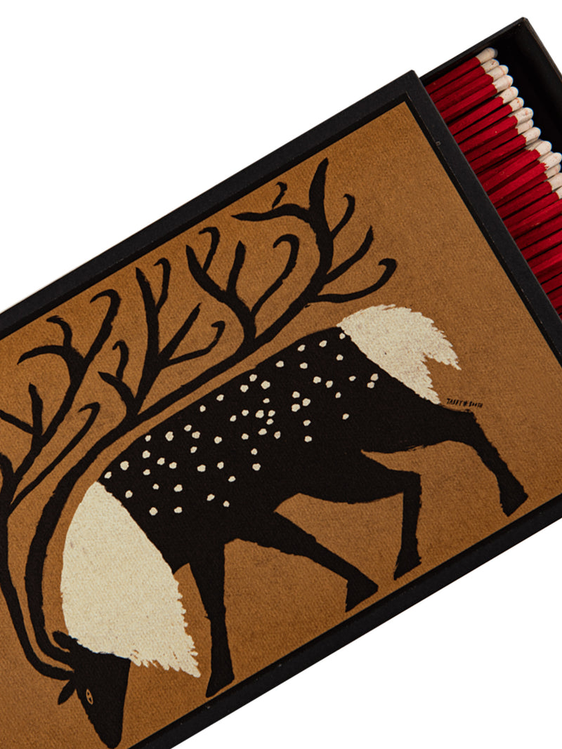Reindeer giant matches by Tabby Booth