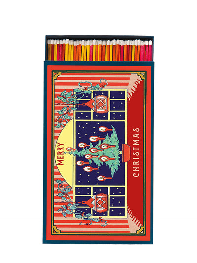 Christmas window giant matches