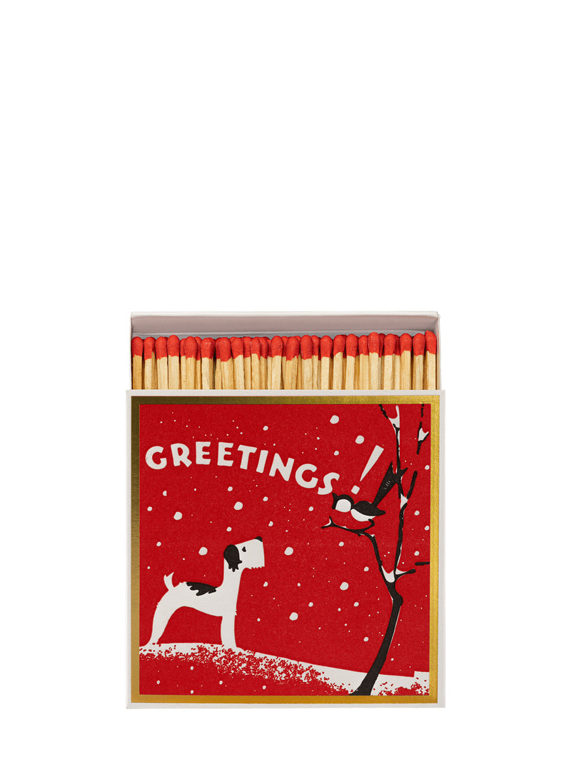 Winter greetings terrier matches