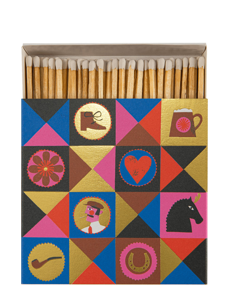 Colourful gentlemen matches