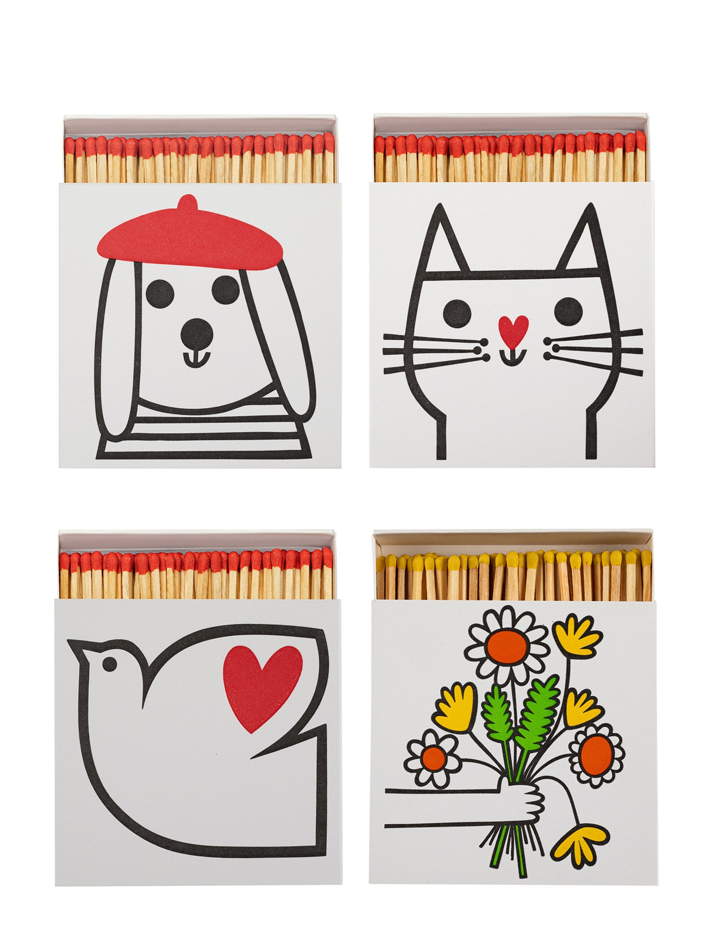 Dove heart matches by Jane Foster