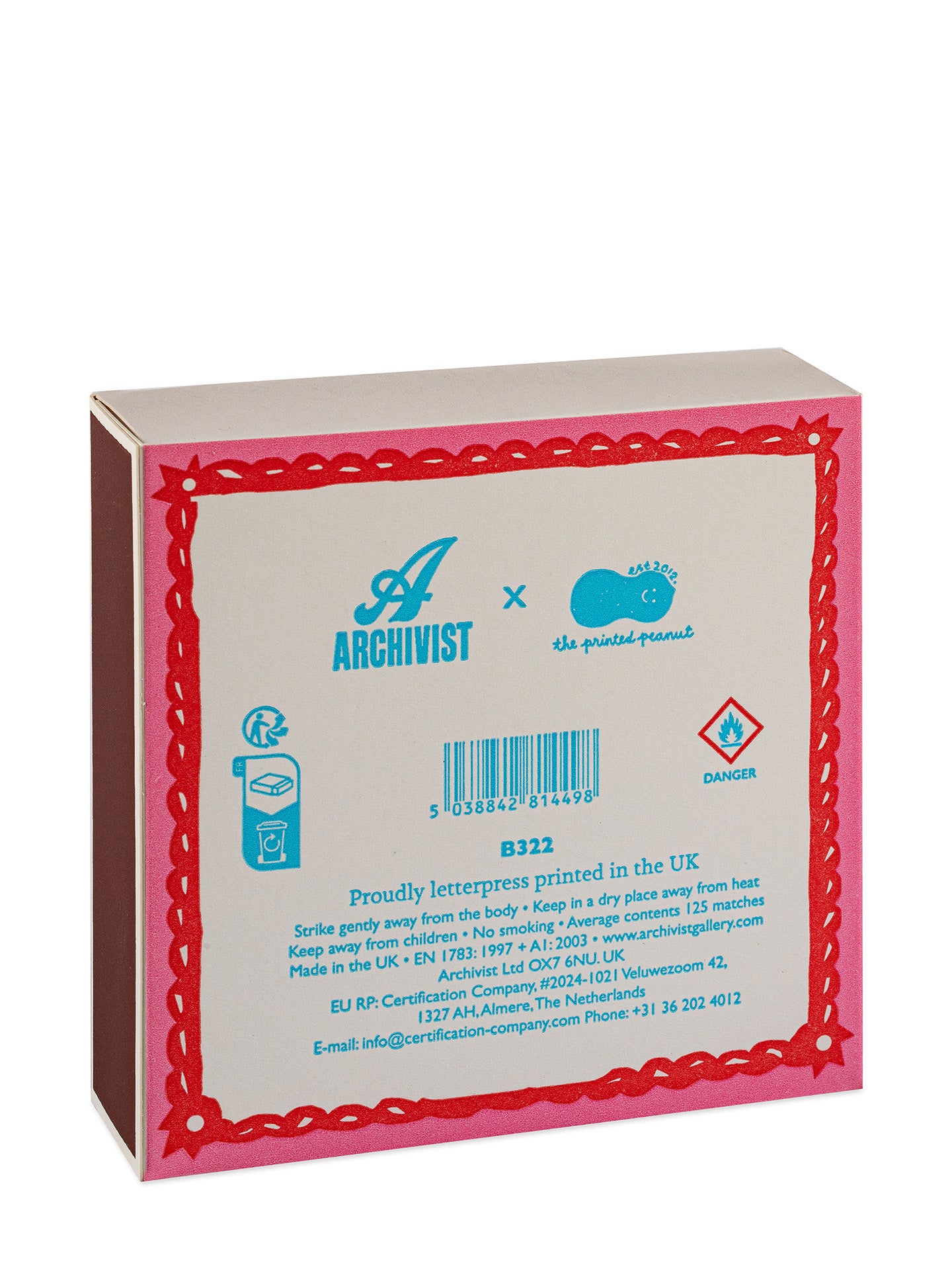 Burning Bright Love matches by The Printed Peanut