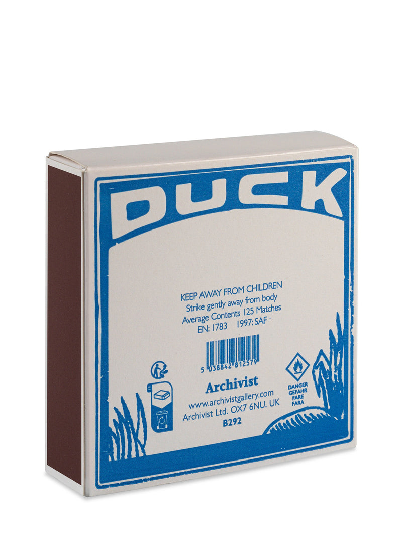 Duck matches, blue