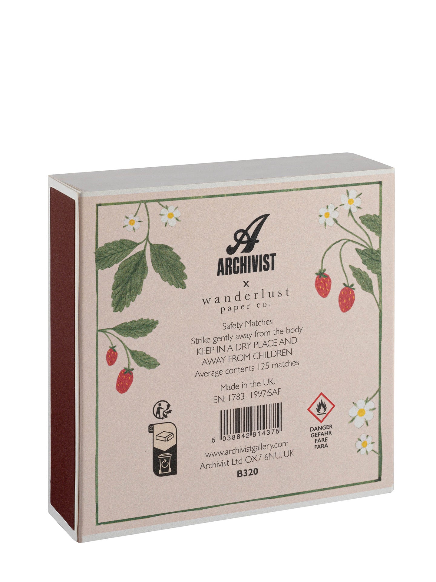 Strawberry Matches by Wanderlust Paper Co.