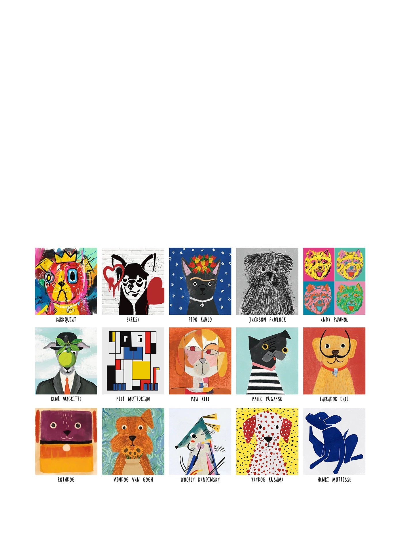 Art Dogs by Nia Gould puzzle (1000pcs)