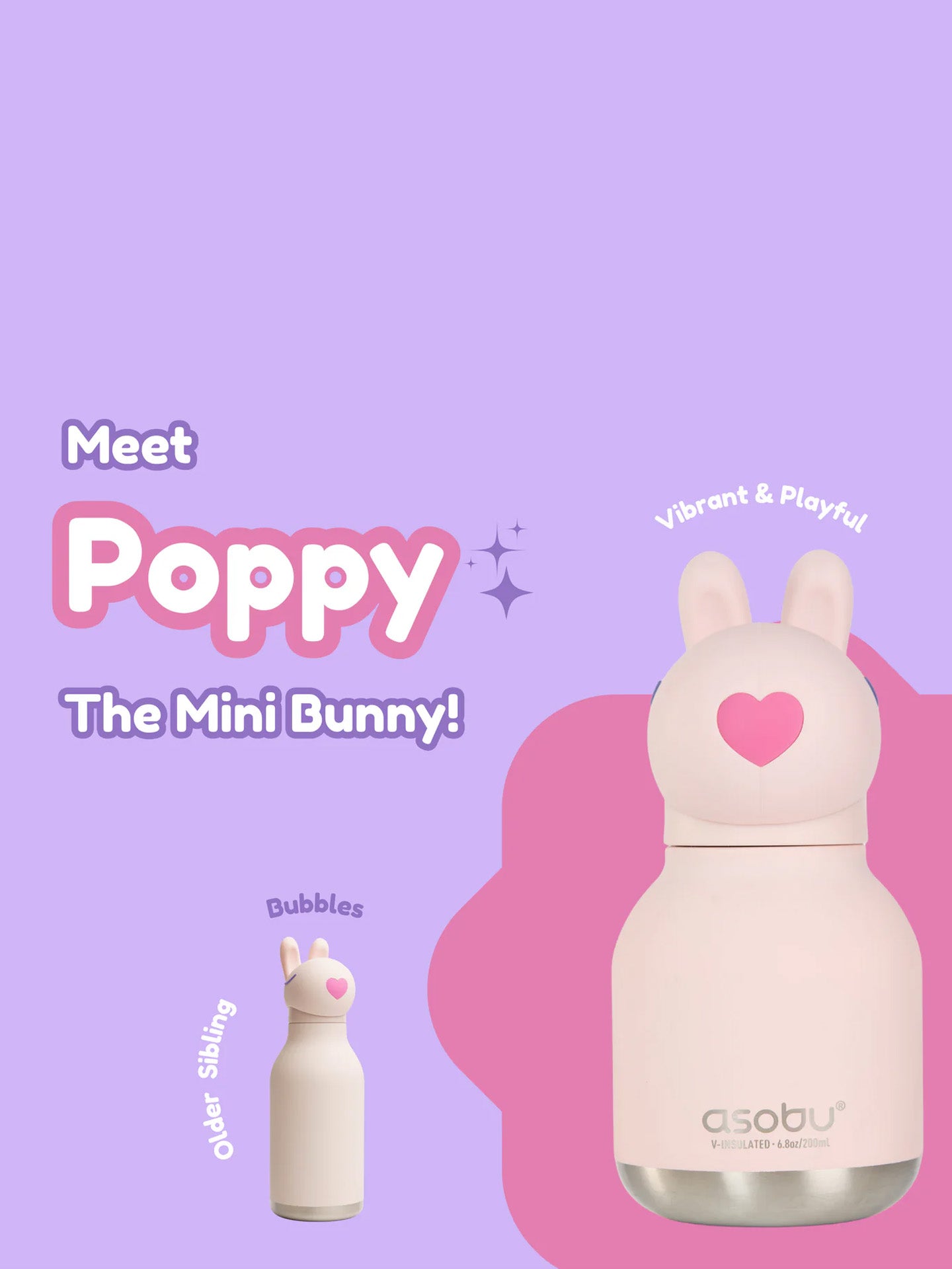 Bunny mini bestie bottle (0,2L)