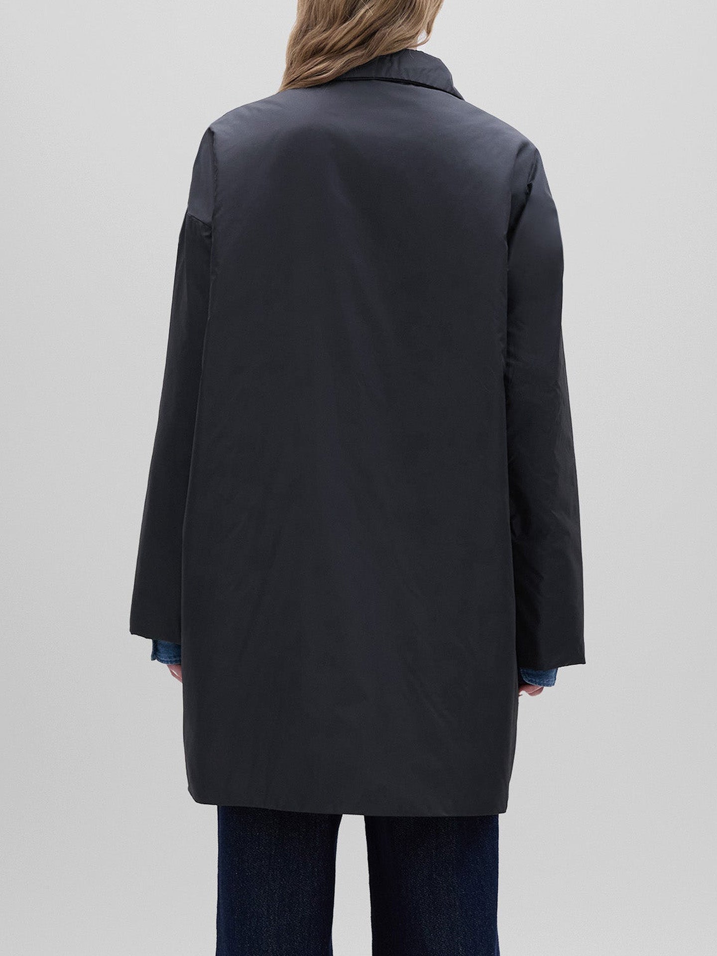 Teena nylon coat, black