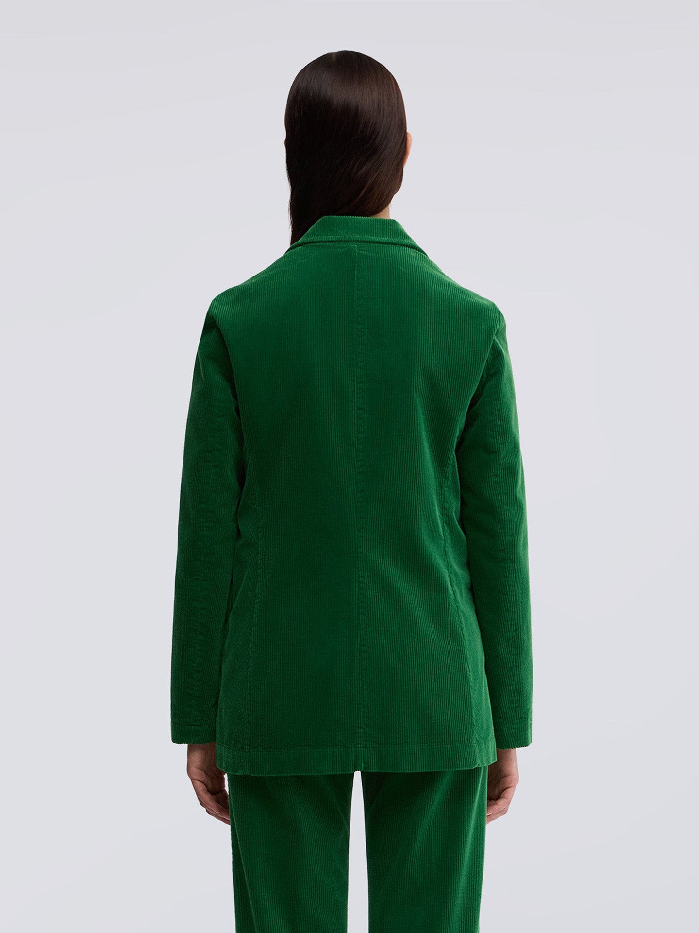 Velvet jacket, emerald green