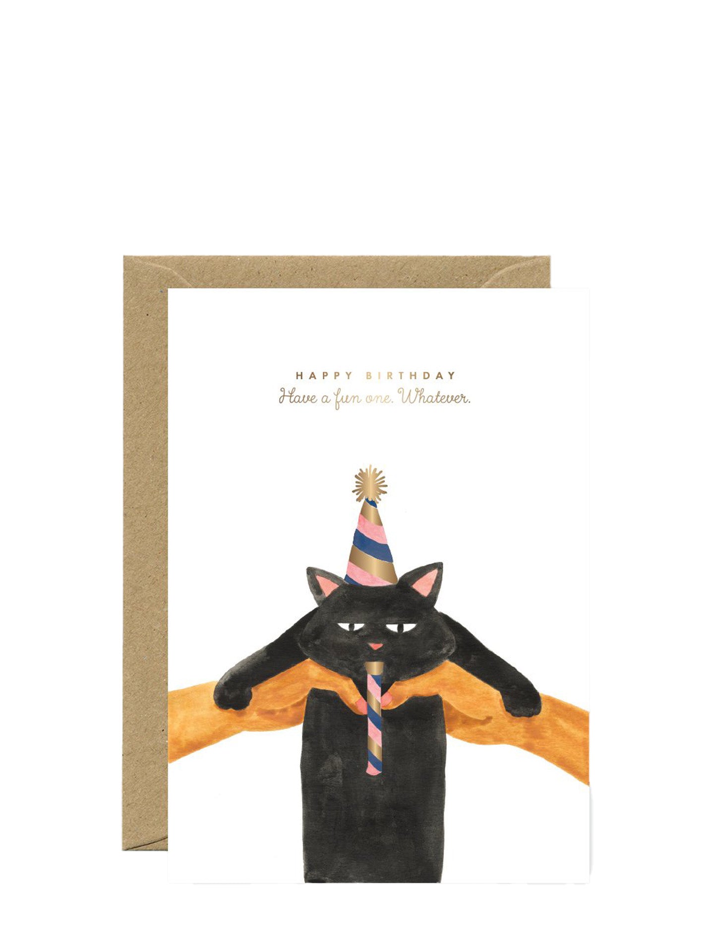 Happy birthday whatever cat birthday card