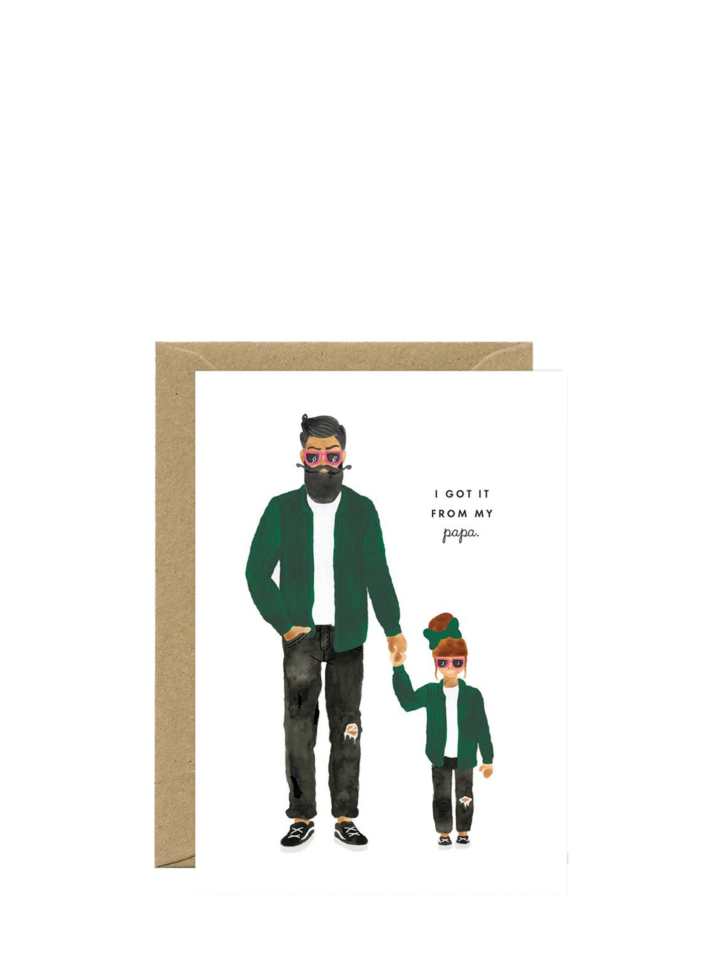 Papa daughter father's day card