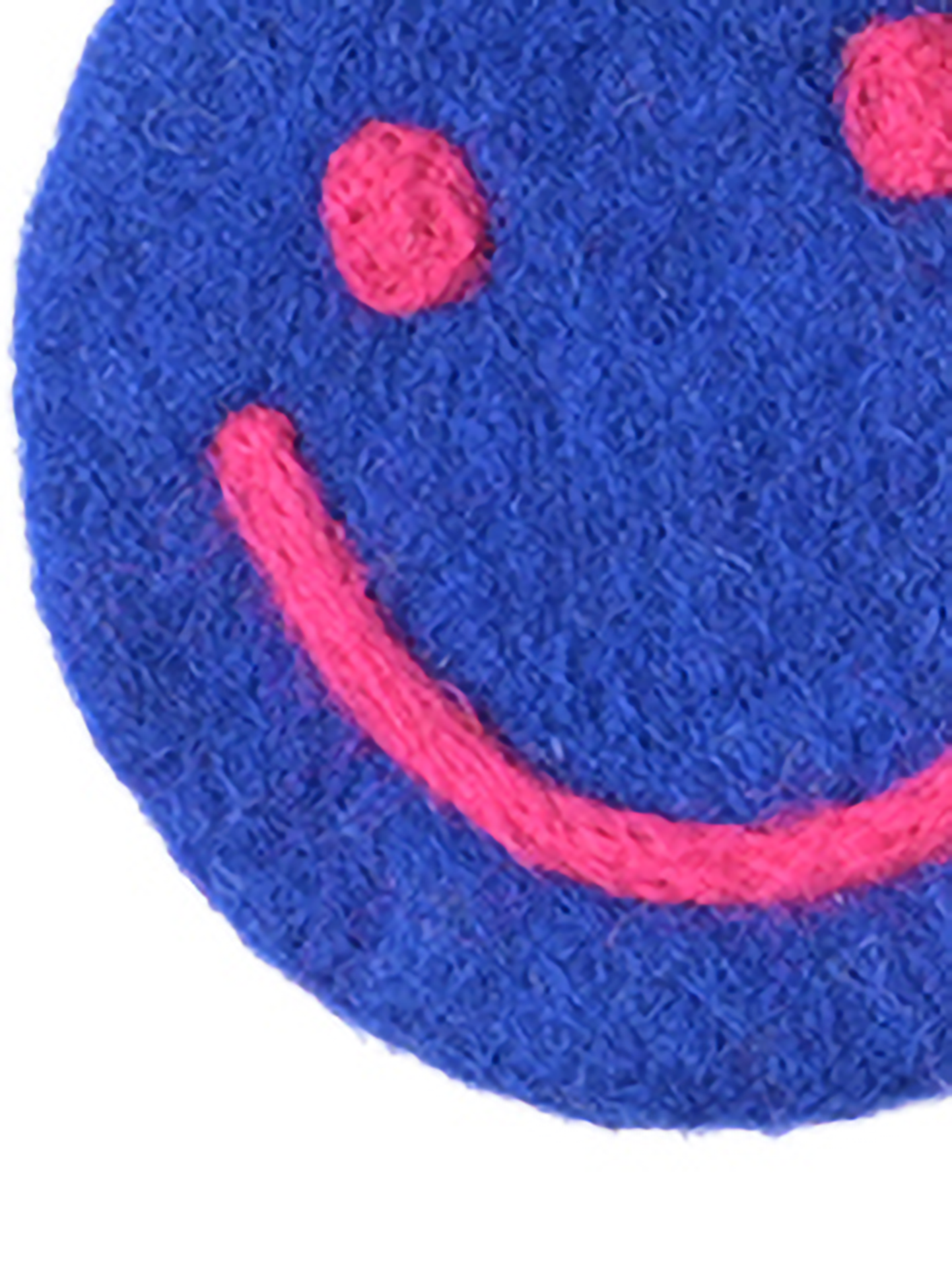 Smiley Wool Coaster, 4 colours