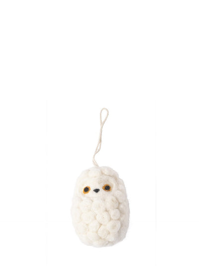 Snowly felted woollen little hanging