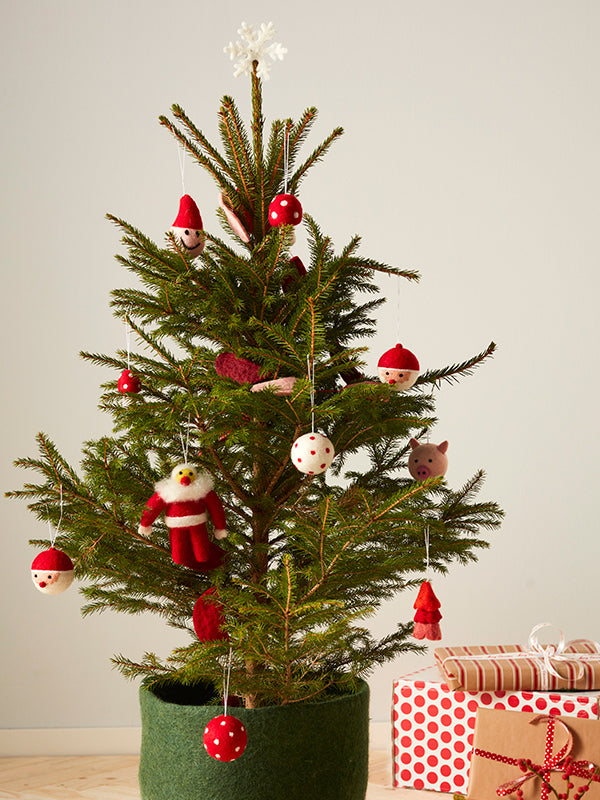 Woollen Santa ornament