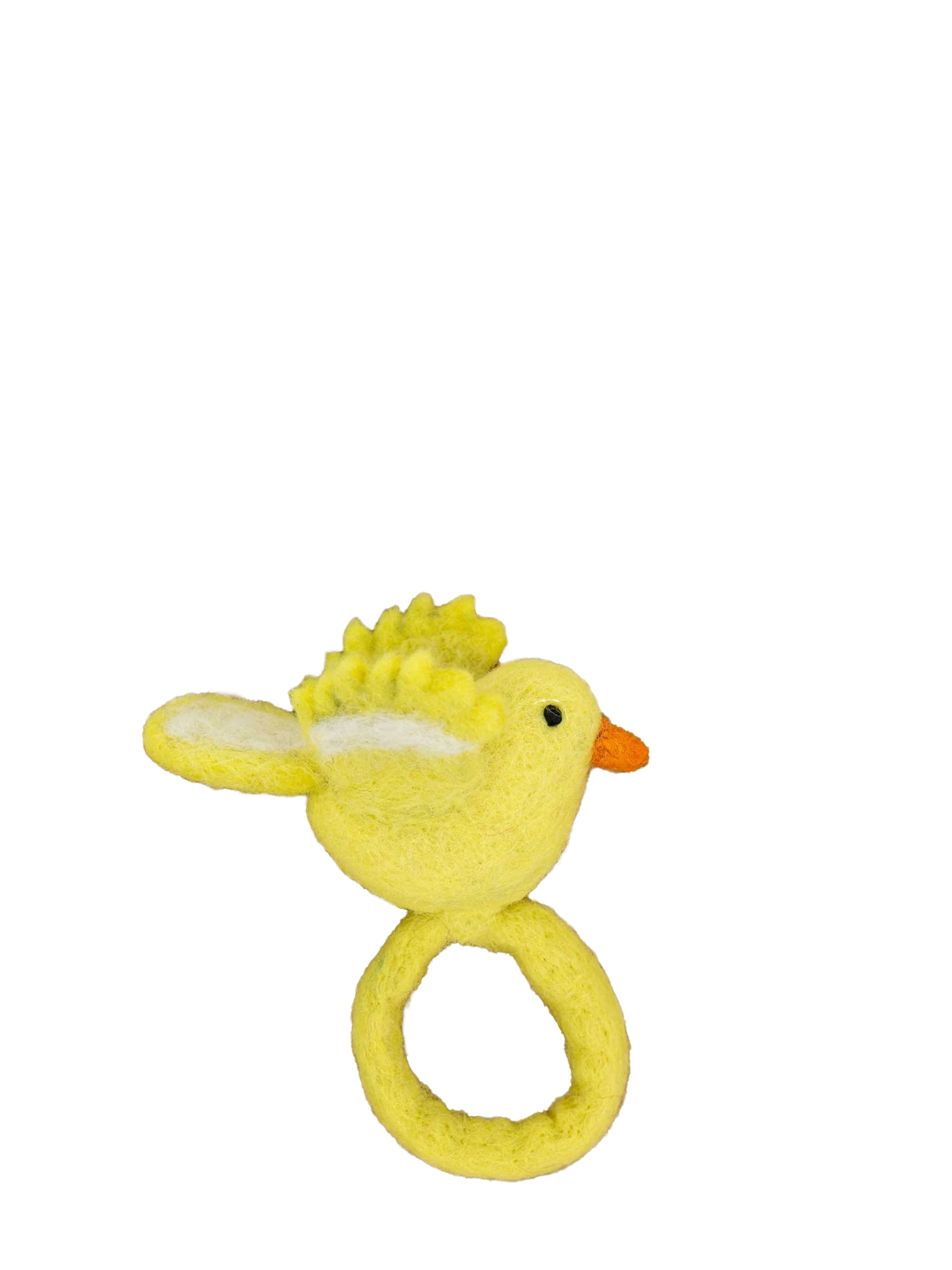 Yellow bird napkin ring